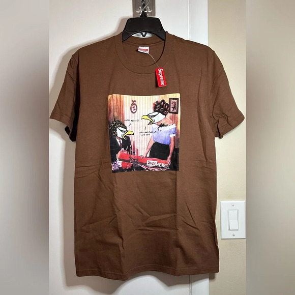 NWT Supreme X ANTIHERO Curbs Tee Brown Size Small - Picture 4 of 8
